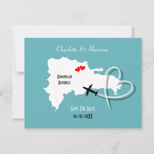 Hochzeiten Dominikanische Republik Save the Date (Vorderseite)