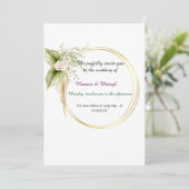 Hochzeiten Einladung (Stehend Vorderseite)