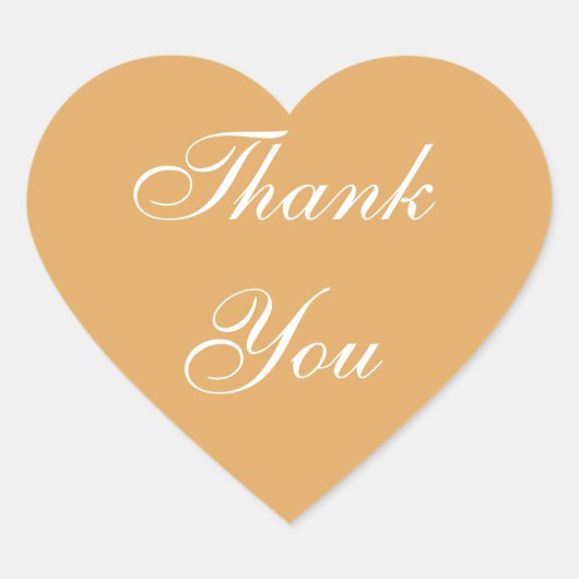 Hochzeiten Einladung Earth Yellow Herz-Aufkleber (Vorderseite)