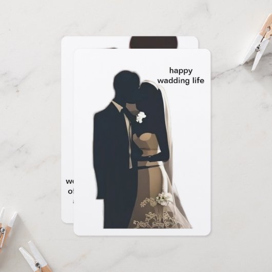 Hochzeiten Einladungen und Schreibwaren (Vorderseite/Rückseite Beispiel)