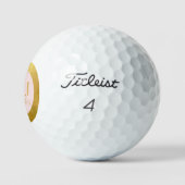 Hochzeiten Erinnerungen Rosa und Gold Titleist Pro Golfball (Logo)