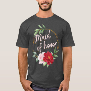 Hochzeiten Frauen Junggeselinnen-Abschied Blume Bl T-Shirt