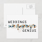 Hochzeiten Genius Postkarte (Vorne/Hinten)