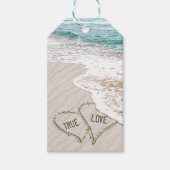 Hochzeiten Glückwunsch Beach Hearts Geschenkanhänger (Vorderseite)
