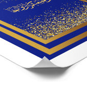 Hochzeiten Glückwunsch in arabischer Farbe Poster (Ecke)