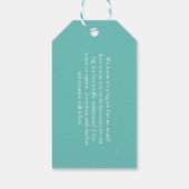 Hochzeiten im Ausland Santorini Save the Date Geschenkanhänger (Rückseite)