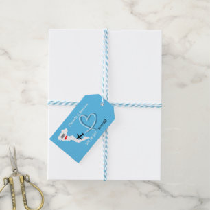 Hochzeiten im Ausland Zielort Korfu Save the Date Geschenkanhänger