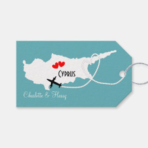 Hochzeiten im Ausland - Zypern Personalisiert Geschenkanhänger