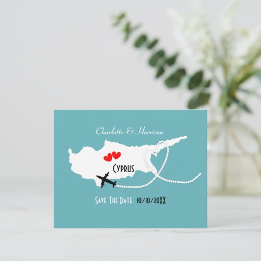 Hochzeiten im Ausland - Zypern Save the Date (Stehend Vorderseite)