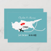 Hochzeiten im Ausland - Zypern Save the Date (Vorne/Hinten)