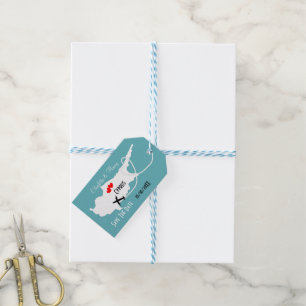Hochzeiten im Ausland - Zypern Save the Date Geschenkanhänger