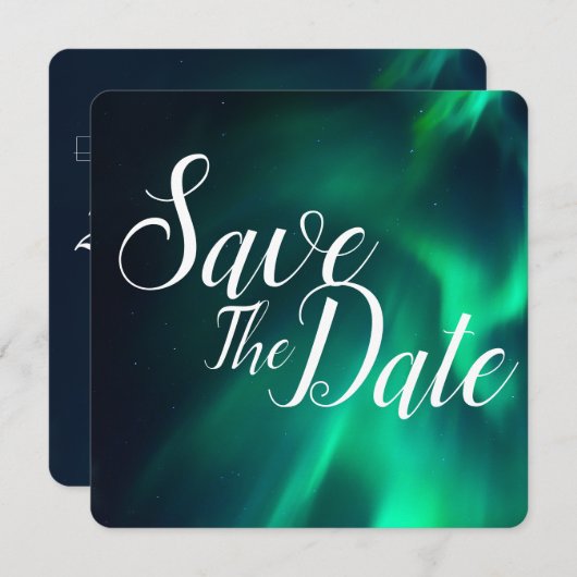 Hochzeiten im Norden retten das Datum Save The Date (Vorne/Hinten)