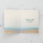 Hochzeiten im tropischen Strand Karte (Innenseite)