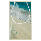 Hochzeiten im tropischen Strand Kleine Geschenktüte (Rückseite)