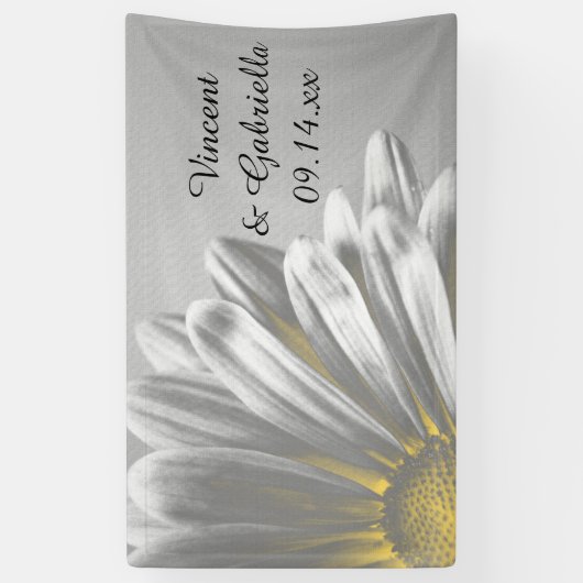 Hochzeiten in Gelb und Grau Banner (Vertikal)