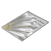 Hochzeiten in Gelb und Grau Notizblock (Linke Seite)