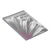 Hochzeiten in Rosa und Grau Notizblock (Rechte Seite)