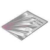 Hochzeiten in Rosa und Grau Notizblock (Linke Seite)