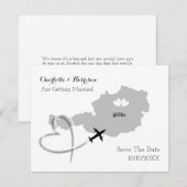 Hochzeiten in Urlaubsort - Österreich Save the Dat Date (Vorne/Hinten)