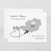 Hochzeiten in Urlaubsort - Österreich Save the Dat Save The Date (Vorne/Hinten)