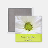 Hochzeiten in weißer Blume Magnet (Vorderseite/Rückseite)