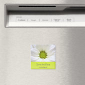 Hochzeiten in weißer Blume Magnet (In Situ (Geschirrspüler))