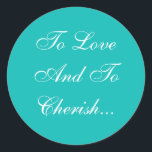 Hochzeiten laden Robin Egg Blue Runder Aufkleber<br><div class="desc">Farbige Robin Egg Blue Custom Wedding Robin Egg Blau und Weiß Einladende Siegel - Haben Sie selbst Brides regelmäßig zu prüfen: Was sind die Alternativen zu USPS Hochzeitsaufklebern? Diese kühnen und erstellen Sie Ihre eigenen stilvollen Wedding Robin Egg Blue und White Envelope Stickers gelten als das perfekte Zubehör, um Ihnen...</div>