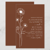 Hochzeiten Minimalistische botanische Blumenstrauß (Vorne/Hinten)