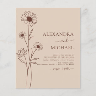 Hochzeiten Minimalistische botanische Blumenstrauß