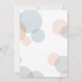 Hochzeiten moderne große kühne Confetti Dots Einladung (Rückseite)