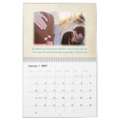 Hochzeiten Personalisiertes Foto Gästebuch Kalender (Jan 2027)