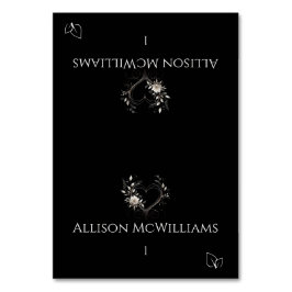 Hochzeiten Platzkarten-Vegetarisches Icon-Blume Tischnummer