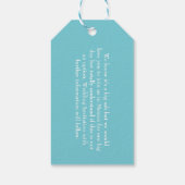 Hochzeiten Save the Date im Ausland Geschenkanhänger (Rückseite)