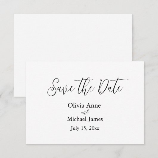 Hochzeiten Save the Date Vorlagen (Vorne/Hinten)