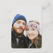 Hochzeiten Schwarz-weißer UAWG Online QR Code Foto Begleitkarte (Rückseite)