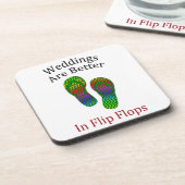 Hochzeiten sind bei Flip Flops Beach Hochzeiten be Untersetzer (Linke Seite)