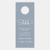 Hochzeiten stören nicht trübes Blau Türanhänger (Vorderseite)