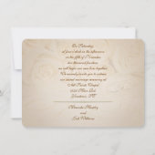 Hochzeiten und Rose Einladung (Rückseite)