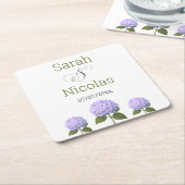 Hochzeiten Untersetzer personalisiert minimalistis (angewinkelt)