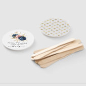 Hochzeiten von Blüten, Navy und Gold Fächer (Non-assembled)