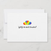 Hochzeiten von Homosexuellen Einladung (Vorderseite)