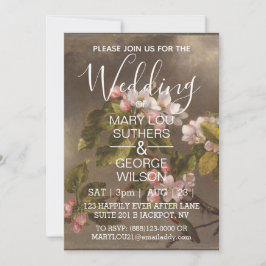 Hochzeiten von Hummeln und Apfelblüten Einladung