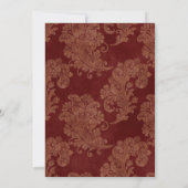 Hochzeiten von Marine, Rot und Gold Save The Date (Rückseite)