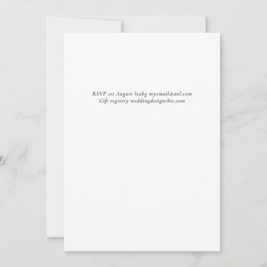 Hochzeiten von Nautical Ships Wheding (Rückseite)