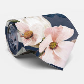 Hochzeiten von Navy Blue & Blush Peonies & Lilies Krawatte (Gerollt)