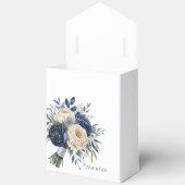 Hochzeiten von Navy Blue und Elfenbein Geschenkschachtel (Offen)