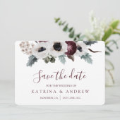 Hochzeiten von Wasserfarben speichern die Datumska Save The Date (Stehend Vorderseite)