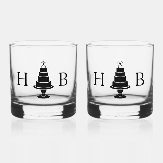 Hochzeiten Whiskyglas (Vorderseite)