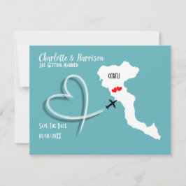 Hochzeiten Ziel Korfu Save the Date