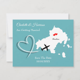 Hochzeiten Ziel Skiathos  Termin vormerken Save The Date